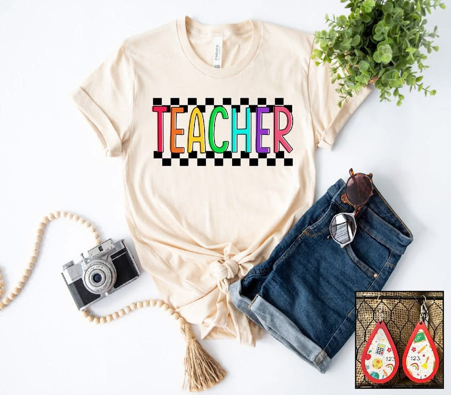 Teacher Tee in Ivory