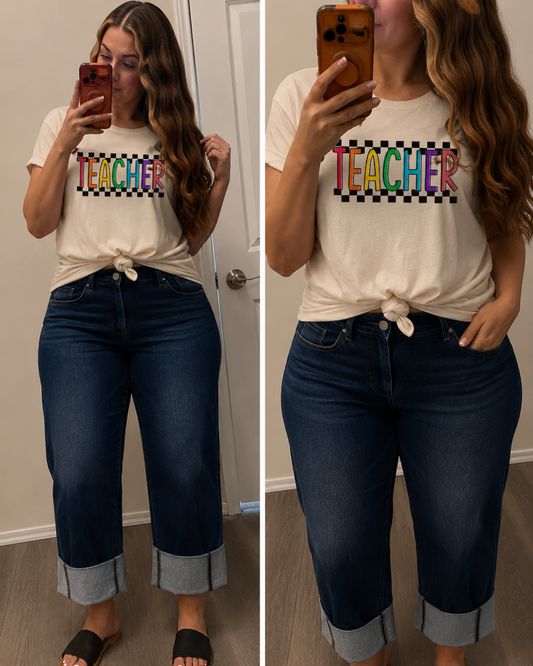 Teacher Tee in Ivory