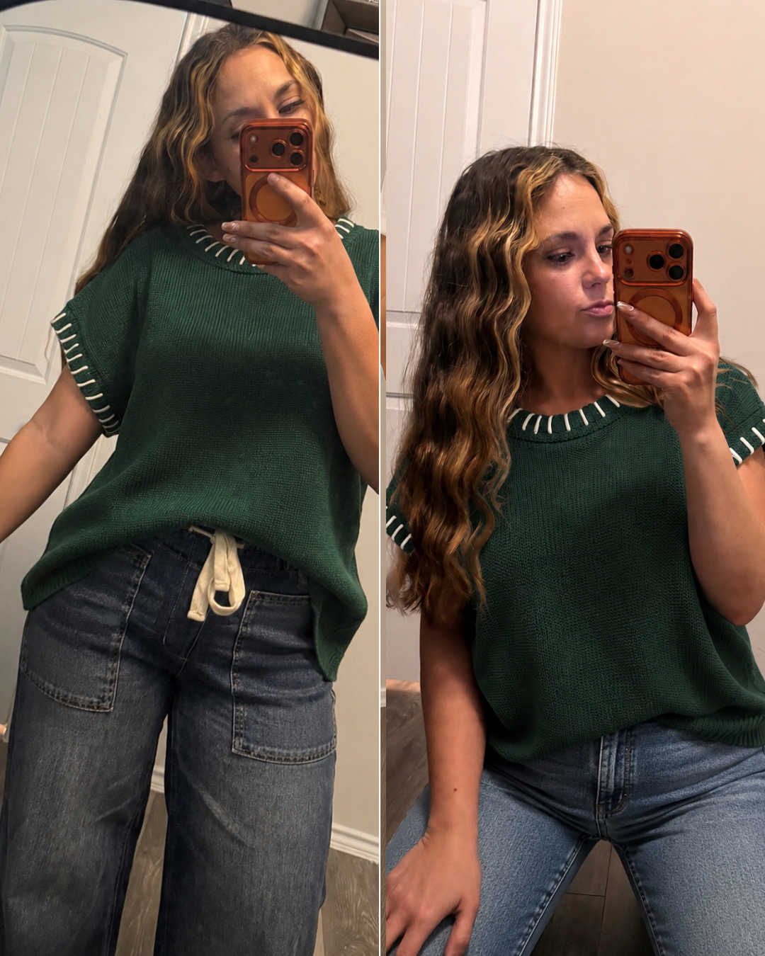 Make Me Wonder Stitch Detailed Oversize Sweater